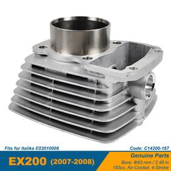 Motorcycle Genuine Parts Engine Block Cylinder Kit for Italika Ex200 193cc Motorbike