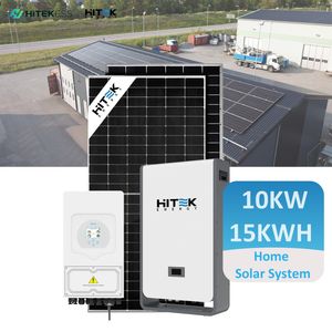 Hitek Hote Sale Mali 1kw 2kw 3kw 5 Kw 5000W Home Solar Panel Kit 10kw off on Grid Solar Power System Cost 10kw 10000W for Roof