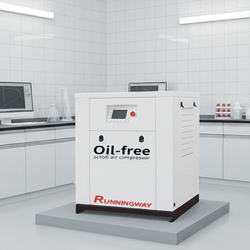 Reliable Scroll Air Compressor with Tank and Portable Wheel Design