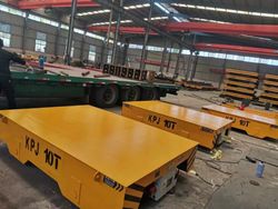 Heavy-Duty 40t Trackless Transfer Trolley for Material Handling