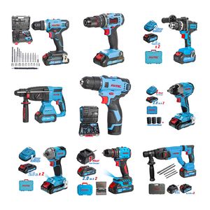Fixtec Wholesale Power Tools Electric Drill 12V 18V 20V Lithium Battery Cordless Impact Hammer Drill Machine