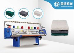 Computerized Wool Blanket Flat Knitting Machine with Two Heads