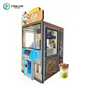 OEM/ODM with Fresh Milk System and Grinder Available Coffee Robot Vending Machine
