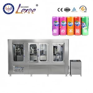 Automatic Pet Aluminum Tin Can Carbonated Soft Drink Soda Water Beer Beverage Canning Sealing Line Energy Drink CSD Juice Canning Filling Machine