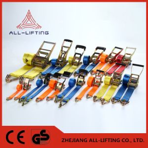 TUV GS Certified Polyester Ratchet Lashing Belt Strap System Ratchet Tie Down