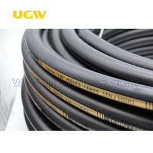 R1 R2 Braided Rubber Hose En853 Flexible 3000psi Pressure Rubber Hose