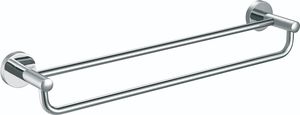 Kitchen Bathroom Double Towel Shelf Rack Holder Towel Bar