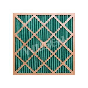 Panel Primary Pleated Synthetic Fiber Air Filter Cardboard Frame Pre Filter
