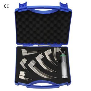 Fiber Optic Larygoscope Ent Diagnostics Adult Reusable Laryngoscope Set
