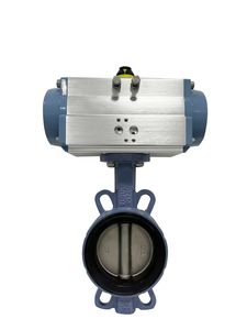 Pneumatic Butterfly Valve Wafer Stainless Steel Actuator Butterfly Valve