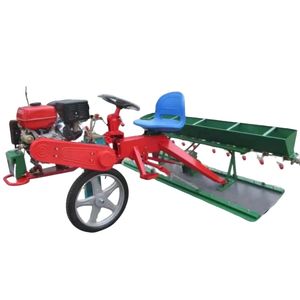 Single Wheel Rice Direct Seeding Machine Handheld Paddy Seeder for Rice Planting