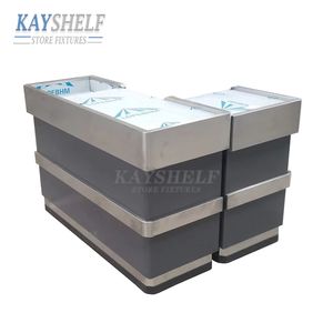 Manufacturers High Quality Supermarket Retail Store Metal Checkout Counter