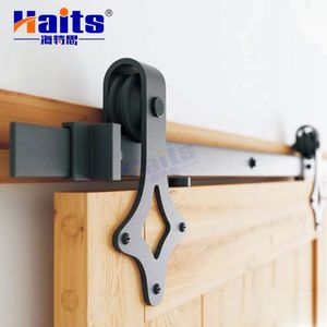 Diamond Shape Carbon Steel Sliding Barn Door Accessories Matt Black