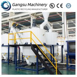High Output Factory Price Waste Pet Bottle Flakes Plastic Washing Recycling Line