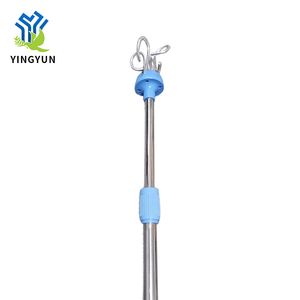 16mm/19mm Thickness Adjustable Height IV Poles Drip Stand with 4 Hooks