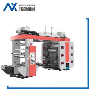 6 Color High Speed Flexogrpahic Printing Machine for HDPE, LDPE, PP, Pet.