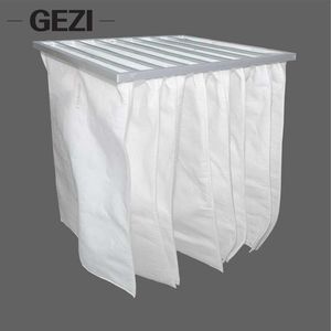 New Primary Air Filter Element Medium Grade Pleated Bag Filter with Synthetic Fiber Media for Manufacturers and Super Mall
