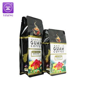 Yixing Stand up Coffee Bag Smell Proof Flat Bottom Pouch