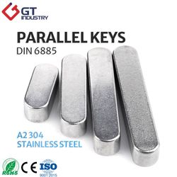 DIN 6885 Stainless Steel 304 316 Round End Drive Shaft Flat Key