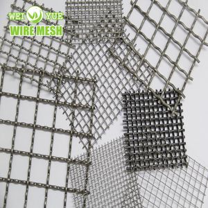 Plain Weave Crimped Metal Stainless Steel Wire Mesh for Filtering/Sieving/ Mineral Screening