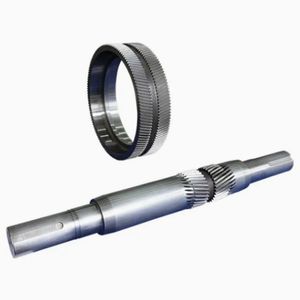 Dia452mm M10 Z12 Helical Steel Pinion Shaft Gear Shaft for Mud Pump