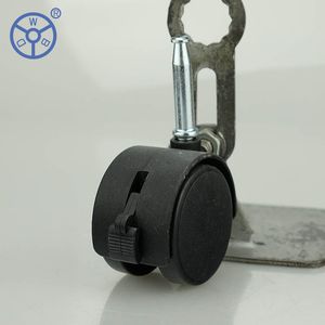 2 Inch 50mm Office Furniture Caster Wheels Replacement PP Plastic Swivel Plate Casters Wheels