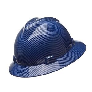 ANSI Hard Hat Water Transfer Carbon Fiber Full Brim PPE Safety Helmet