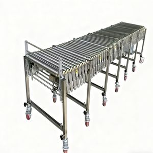 Powered Telescopic Roller Conveyor with Motorized Drive for High Speed Logistics Sorting