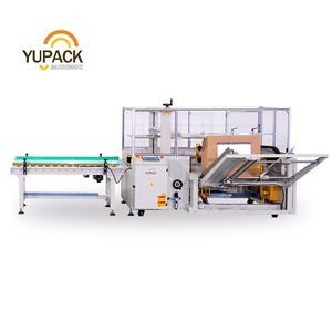 Fully Automatic Tape Tray Box Carton Former Case Erector Sealer Packing Line