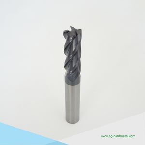 45HRC 55HRC Tungsten Cemented Carbide Endmills Milling Cutters for Steel Stailessness