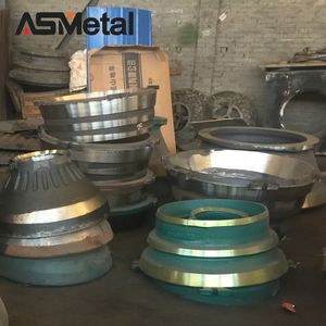 for Mets'o Mn18cr2 Manganese Steel Mantle and Concave Castings Suit HP200 Cone Crusher Spare Wear Parts