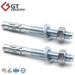 Durable 8.8 Grade Carbon Steel Zinc Plated Expansion Bolt Anchor Bolt