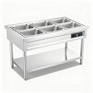 Durable Heated Food Warmers Display Table for Commercial Kitchens