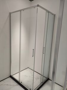 Cheap Customized Aluminum Profile 3/8" 10mm Glass Bypass Shower Door Enclosure