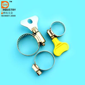 American Type W1 W2 W3 W4 Stainless Steel 201 304 316 9mm 12mm Band Width Adjustable Car Hose Clamp with Worm Drive
