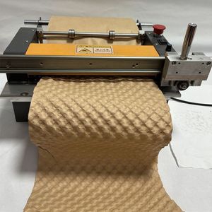 Eco-Friendly Solution Recycled Kraft Paper Void Filling Packaging Paper Cushion Bubble Machine