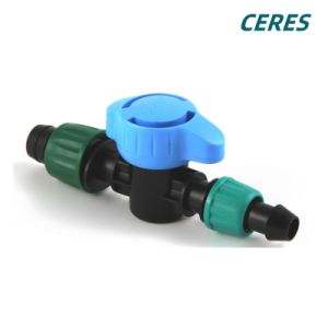 PE Pipe Valve for Irrigation System Tape Connector for Drip Irrigation Plastic Fitting