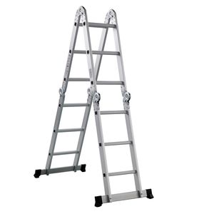 Builing Material CE/En131 Aluminium Multi-Purpose Ladder with Non-Slip Feet for Home and Commercial Use Folding Ladder