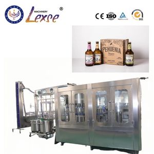 Automatic Liquid Drinking Wine Beer Carbonated Drinks Sparkling Water Filling Production Line