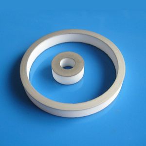 High Purity Vacuum Insulator Metallized Alumina Ceramic Ring with Good Air Tightness