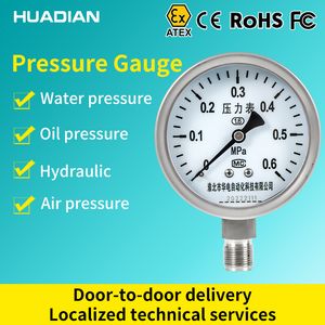 Pressure Gauge Vacuum Gauges Hydraulic Pressure Gauge Air Pressure Meter 200 Psi Pressure Gauge