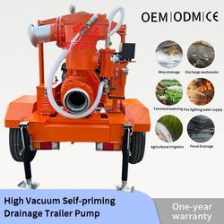 Customized Diesel Engine Water Pump High Vacuum Self-Priming Drainage Pump Vehicle Sewage Emergency Pump