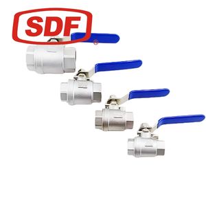 Sanitary Stainless Steel 2-Piece Threaded Ball Valve