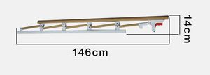 Aluminum Alloy Protective Collapsible Railing Hospital Bed Side Railing