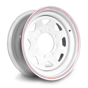 16 Inch White Painted Rim 8 Spoke 8-165.1 Boat Utility Trailer Steel Wheel