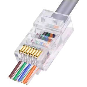 Modular Connector CAT6 UTP 8p8c Pass Through RJ45 Connector CAT6 Connector RJ45 Modular Plug