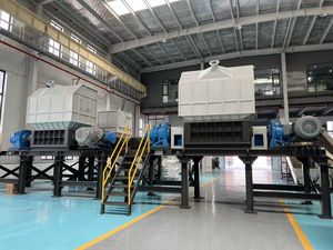 Quality Industrial Waste Crushing Machines Waste Double Shaft Dual Drive Metal Shredder Machine