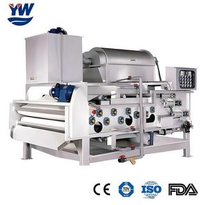 Yuwei Full Automatic Stainless Steel Material Belt Type Filter Press for Slurry / Waste Water