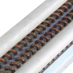 High Quality Copper Tube Aluminum Fin Galvanized Steel Casing Heat Exchanger Header