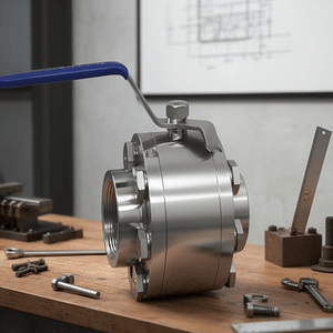 Forged 3PC Ball Valve V Type Ball